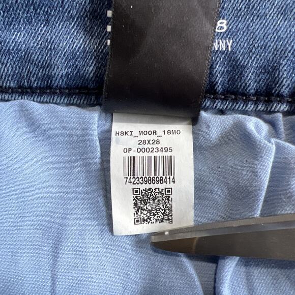 Mott & Bow Jeans Women 28x28 Blue High Rise Skinny Light Wash Stretch Denim - Picture 9 of 13